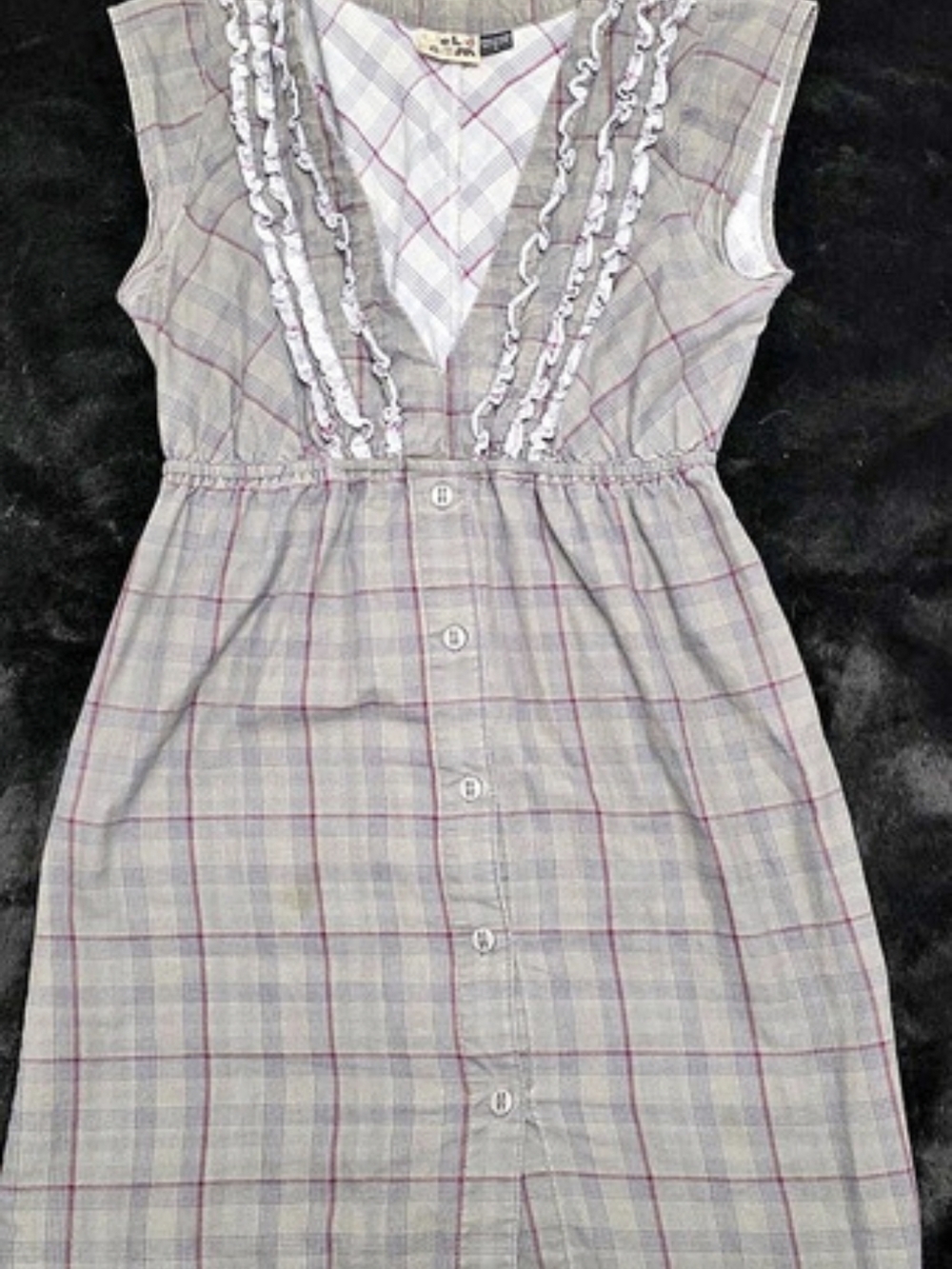 Vintage Volcom Plaid Girls Top Size Small